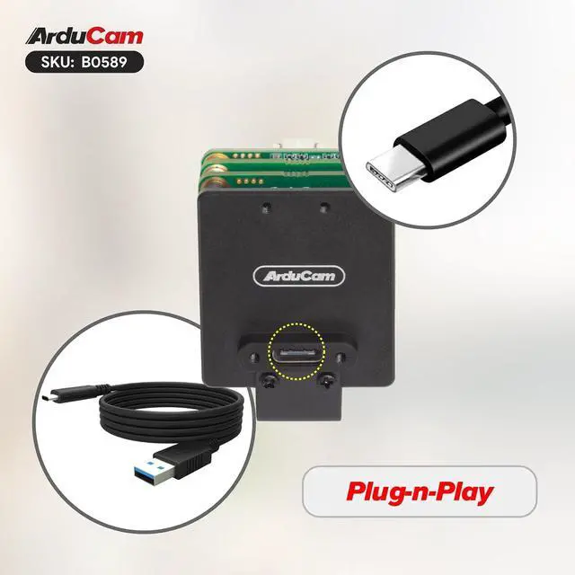 Alt view image 5 of 7 - USB3.0 Camera Module, 60FPS@1080P High Speed USB Camera, 4K HDR Wide Angle Webcam with 145°D M12 Lens for Windows, Linux