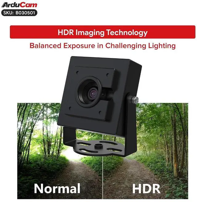 Alt view image 3 of 7 - 12MP HDR USB Camera Module, 120° Wide Angle Fixed Focus UVC Webcam, 4608×2592 Resolution Mini Camera for Windows Linux Android macOS, LightBurn 3D Printer