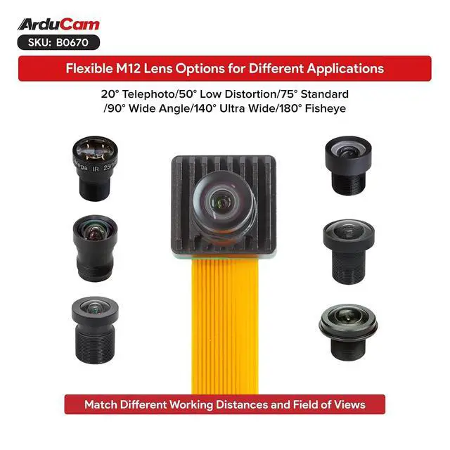 Alt view image 5 of 7 - 12.3MP IMX500 AI Camera Module for Raspberry Pi