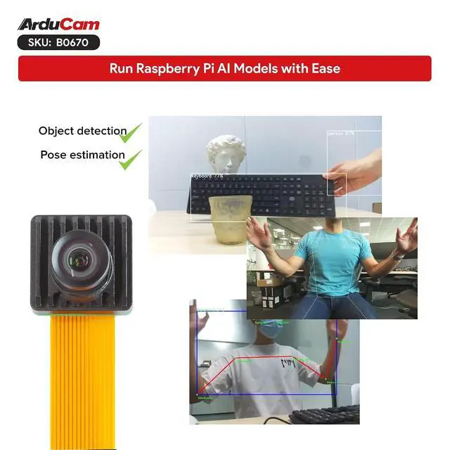 Alt view image 7 of 7 - 12.3MP IMX500 AI Camera Module for Raspberry Pi