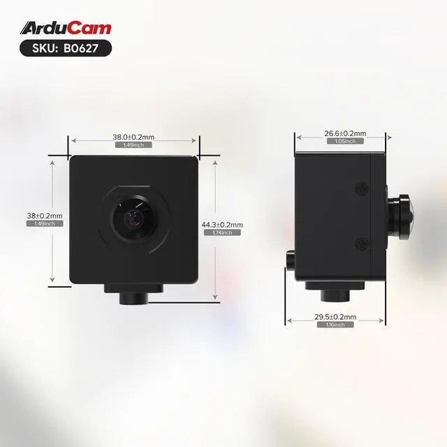 Alt view image 2 of 7 - Road IMX900 3.2MP Global Shutter USB 3.0 Camera Module, 160° DFOV Wide Angle USB Camera, 2054x1552@30fps High-Speed UVC Webcam for Windows, Linux