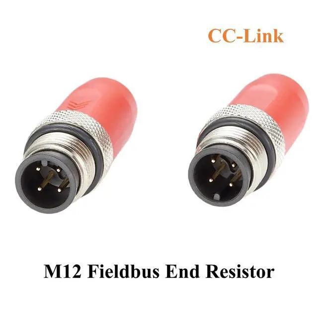 Alt view image 3 of 6 - CC-Link M12 A Code 4 Pin Male Terminator Plug 110 Ohm 1/4W M12 Plug End Termination Resistor Fieldbus Industrial Terminator for PLC, Servo Drives, Robotics Automation (Male)