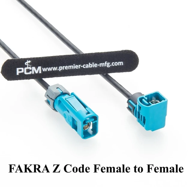 Alt view image 6 of 7 - IP67 Right Angle Fakra Z Code Female to Female Automotive RF Cable (2M)