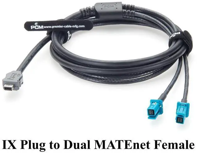 Alt view image 5 of 7 - IX40G-A-10S-CV(7.0) IX to Dual TE MATEnet Female 2302510-9 Automotive Ethernet Cable AEcable 2Y with MATEnet Connectors for in-Vehicle Ethernet, ADAS(2M/6.6FT)