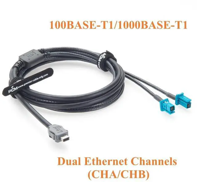 Alt view image 4 of 7 - IX40G-A-10S-CV(7.0) IX to Dual TE MATEnet Female 2302510-9 Automotive Ethernet Cable AEcable 2Y with MATEnet Connectors for in-Vehicle Ethernet, ADAS(2M/6.6FT)