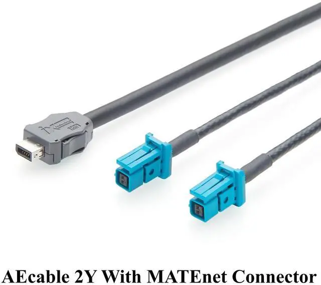 Alt view image 7 of 7 - IX40G-A-10S-CV(7.0) IX to Dual TE MATEnet Female 2302510-9 Automotive Ethernet Cable AEcable 2Y with MATEnet Connectors for in-Vehicle Ethernet, ADAS(2M/6.6FT)