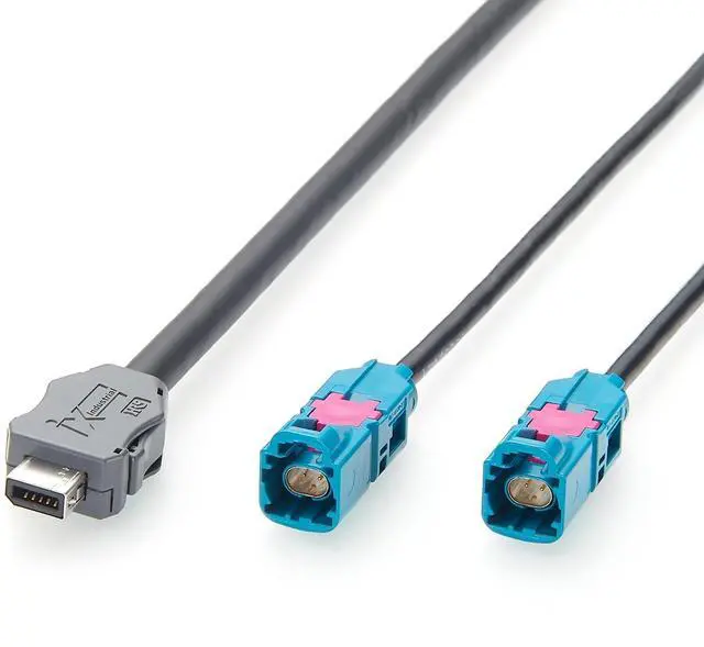 Main image of AEcable 2Y Automotive Ethernet Cable IX to Dual H-MTD Z Code E6S10A-1CAZ5-Z Male Cable 100BASE-T1/1000BASE-T1 for ADAS, Autonomous Driving, in-Vehicle Network(2M/6.6FT)