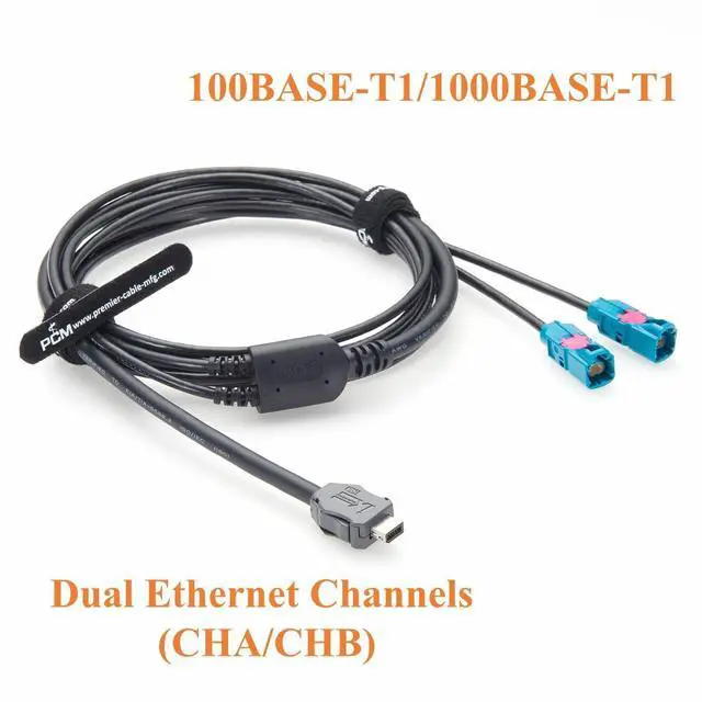 Alt view image 4 of 7 - AEcable 2Y Automotive Ethernet Cable IX to Dual H-MTD Z Code E6S10A-1CAZ5-Z Male Cable 100BASE-T1/1000BASE-T1 for ADAS, Autonomous Driving, in-Vehicle Network(2M/6.6FT)