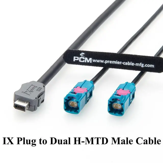Alt view image 7 of 7 - AEcable 2Y Automotive Ethernet Cable IX to Dual H-MTD Z Code E6S10A-1CAZ5-Z Male Cable 100BASE-T1/1000BASE-T1 for ADAS, Autonomous Driving, in-Vehicle Network(2M/6.6FT)
