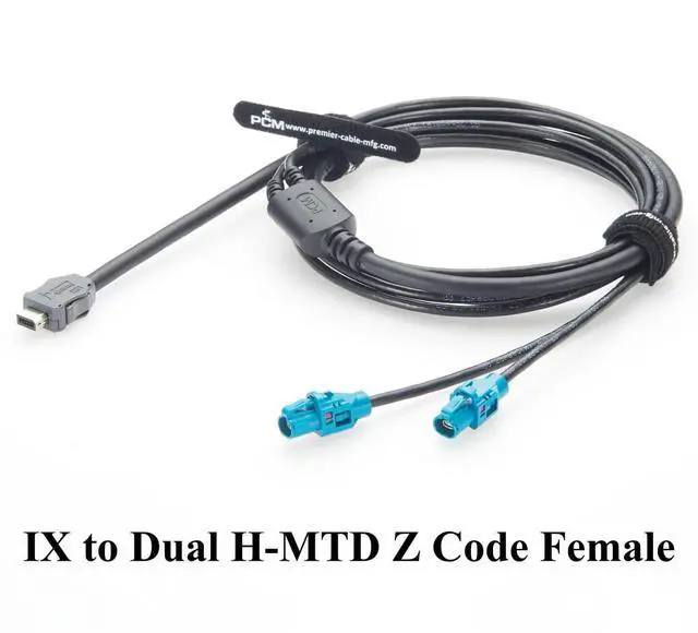 Alt view image 7 of 7 - IX40G-A-10S-CV(7.0) IX Plug to Dual H-MTD E6K10A-1CAZ5-Z Female Automotive Ethernet Cable 100/1000BASE-T1 in-Vehicle Network Cable for ADAS, ECU(2M/6.6FT)