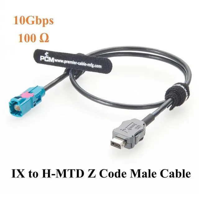 Alt view image 5 of 7 - IX40G-A-10S-CV(7.0) IX Plug to H-MTD E6S10A-1CAZ5-Z Male Automotive Ethernet Cable 10Gbps 100/1000BASE-T1 Shielded Cable for ADAS, Infotainment, ECU(0.5M/1.64FT)