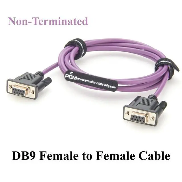 Alt view image 2 of 7 - CAN and CAN FD Connection Cable DB9 Female to Female Non-Terminated Cable(2M/6.6FT)