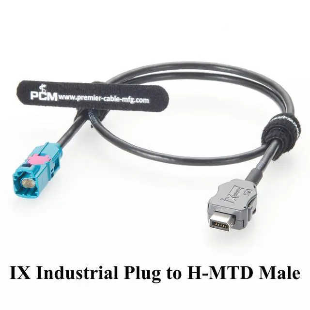 Alt view image 7 of 7 - IX40G-A-10S-CV(7.0) IX Plug to H-MTD E6S10A-1CAZ5-Z Male Automotive Ethernet Cable 10Gbps 100/1000BASE-T1 Shielded Cable for ADAS, Infotainment, ECU(0.5M/1.64FT)