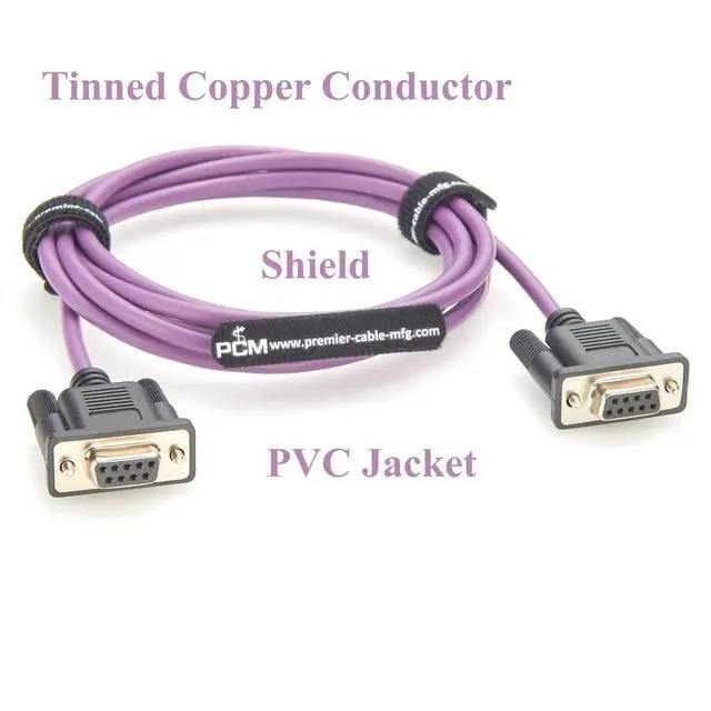 Alt view image 5 of 7 - CAN and CAN FD Connection Cable DB9 Female to Female Non-Terminated Cable(2M/6.6FT)