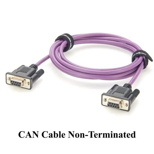 Alt view image 7 of 7 - CAN and CAN FD Connection Cable DB9 Female to Female Non-Terminated Cable(2M/6.6FT)