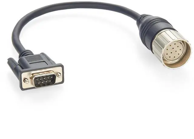 Main image of M23 12Pin Female to D-SUB 9 Pin Male Connecting Cable Shielded M23(CW) to DB9 Encoder PC-Programming Cable Compatible with Baumer 11119257(20cm)