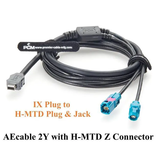 Alt view image 7 of 7 - IX to H-MTD Z Code Male & Female Y Splitter IX40G-A-10S-CV(7.0) to Rosenberger E6K10A & E6S10A AEcable 2Y Automotive Ethernet Cable, 100BASE-T1/1000BASE-T1(2M/6.6FT)