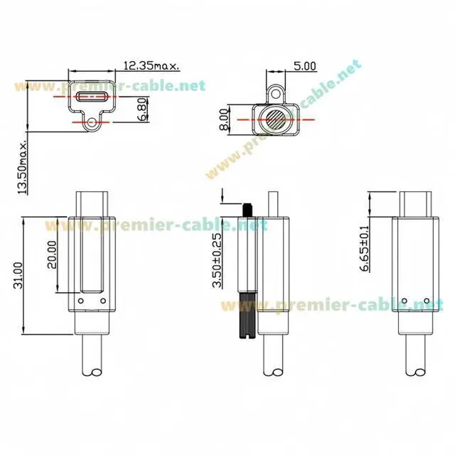 Alt view image 6 of 7 - USB 3.1 Type-C to Type-C Cable with Single Screw Lock 10Gbps USB 3.1 Gen 2 C Male to Male Charging & Data Cable for Industry Camera, Machine Vision, Robotic Arms (3M/9.84FT)