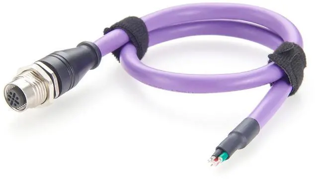 Main image of M12 B-Code 5 Pin Female Panel Mount Profibus Cable IP67 Shielded M12 to Open End Wire for Fieldbus Networks, Control Panels, Automation (Female, 0.5M/1.64FT)