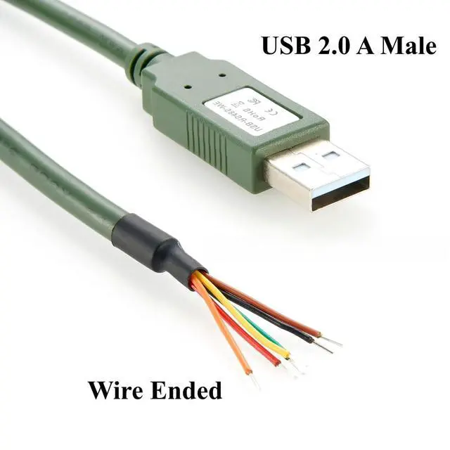 Alt view image 2 of 6 - Compatible USB-RS485-WE-1800 USB 2.0 A to RS485 Serial Wire End Cable with FTDI FT232R Chip USB to UART COM Port Converter for Windows, Linux, MacOS, Android(1.8M/5.91FT)