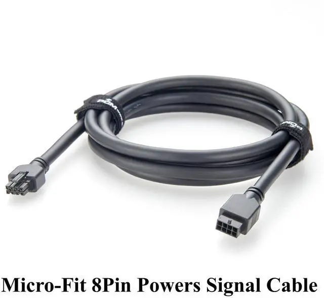 Alt view image 5 of 7 - Micro-Fit 3.0 8Pin Male Plug to Female Receptacle Cable Assembly 8 Circuits Dual Row Power and Signal Cable Compatible with 430200801 to 430250800 (1PC, 2M/6.6FT)