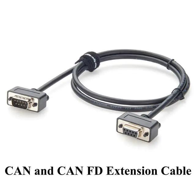 Alt view image 7 of 7 - DB9 Male to Female CAN Bus CAN FD Cable D-Sub 9 Pin RS232 Serial Extension Cable Shielded Non-Terminated for CAN Loggers, Diagnostic Tools, PLC, CNC Machines (1M/3.28FT)