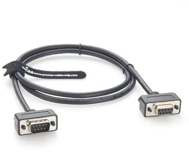 Main image of DB9 Male to Female CAN Bus CAN FD Cable D-Sub 9 Pin RS232 Serial Extension Cable Shielded Non-Terminated for CAN Loggers, Diagnostic Tools, PLC, CNC Machines (1M/3.28FT)