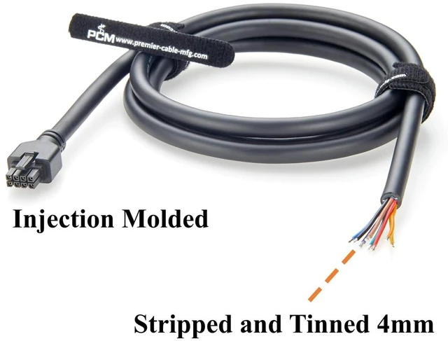 Alt view image 4 of 7 - Compatible with 43025-0800 8 Pin Micro-Fit 3.0 Receptacle Housing to Open End Cable Assembly Dual Row 8 Circuits Power Signal Cable (1PC, 1.5M/4.92FT)