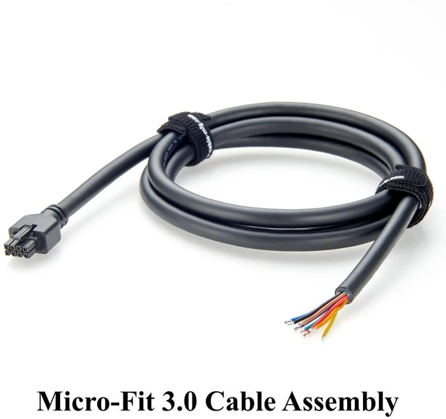 Alt view image 6 of 7 - Compatible with 43025-0800 8 Pin Micro-Fit 3.0 Receptacle Housing to Open End Cable Assembly Dual Row 8 Circuits Power Signal Cable (1PC, 1.5M/4.92FT)