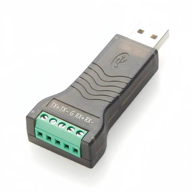 Main image of USB to RS485 RS422 Serial Converter with LED Indicators FTDI FT232 USB to COM Port with 5 Pin Terminal Block Adapter for Windows 11/10/8/7/XP, MacOS, Linux, Android