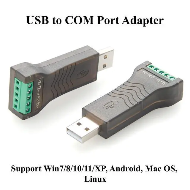 Alt view image 5 of 6 - USB to RS485 RS422 Serial Converter with LED Indicators FTDI FT232 USB to COM Port with 5 Pin Terminal Block Adapter for Windows 11/10/8/7/XP, MacOS, Linux, Android