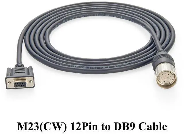 Alt view image 5 of 6 - M23 12-Pin Female to DB9 Female Connection Cable Shielded M23(CW) to D-SUB 9Pin Sensor & Encoder Cable Compatible with Baumer S2BG12/K4BG9(3M/9.84FT)