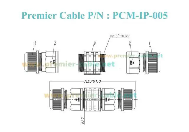 Alt view image 6 of 7 - IP67 RJ45 Female to Female Inline Coupler Cat5e Ethernet LAN Network Extender Shielded Outdoor Waterproof RJ45 Feed Through Connector(2PCS)