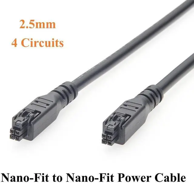 Alt view image 4 of 7 - Nano-Fit to Nano-Fit OTS Cable Assembly 2.5mm 4 Circuits 20AWG Wire-to-Board Power Cable 8A 250V for Robotics, Custom Harness, Control Cabinets(2M/6.6FT)