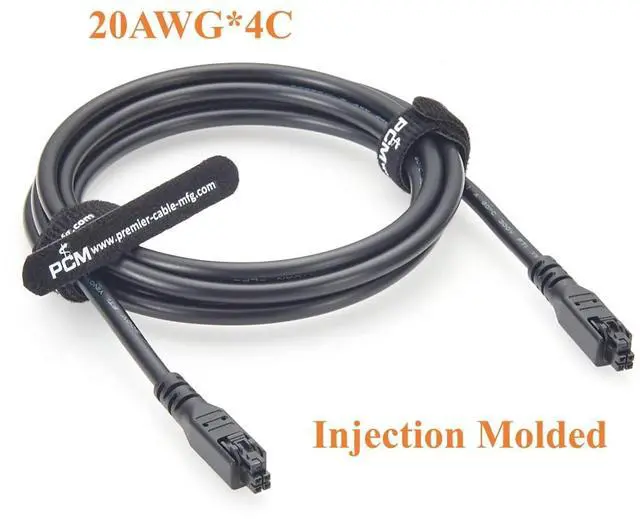 Alt view image 5 of 7 - Nano-Fit to Nano-Fit OTS Cable Assembly 2.5mm 4 Circuits 20AWG Wire-to-Board Power Cable 8A 250V for Robotics, Custom Harness, Control Cabinets(2M/6.6FT)