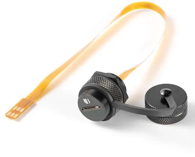 Main image of Outdoor IP67 Nano SIM Card Extension Cable Panel Mount Male to Female Flex Extender FPC Waterproof Cable Nano SIM Flat Adapter Cord for 4G/LTE, 5G, GPS, Remote Gateway, IoT, Routers(0.2M)
