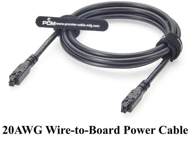 Alt view image 7 of 7 - Nano-Fit to Nano-Fit OTS Cable Assembly 2.5mm 4 Circuits 20AWG Wire-to-Board Power Cable 8A 250V for Robotics, Custom Harness, Control Cabinets(2M/6.6FT)