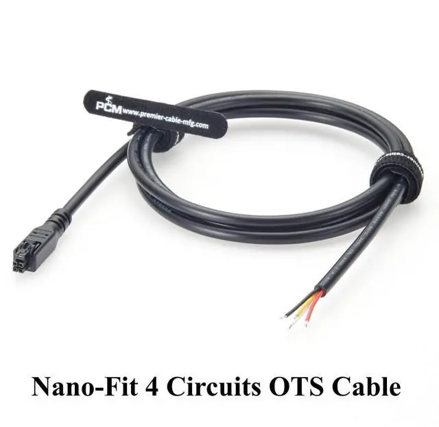 Alt view image 7 of 7 - Nano-Fit 2.5mm 4Pin to Open End Cable Assembly Nano-Fit Dual 4 Circuits Power Cable 20AWG 8A/250V for Industrial Automation, Automotive(1.5M/4.92FT)