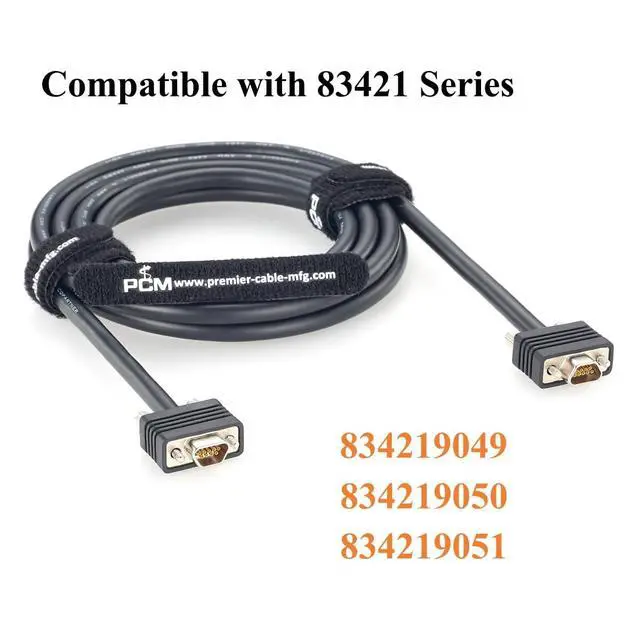 Alt view image 3 of 7 - Micro DB9 Female to Female Cable Micro-D 9 Pin CMD-to-CMD Cable