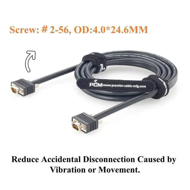 Alt view image 4 of 7 - Micro DB9 Female to Female Cable Micro-D 9 Pin CMD-to-CMD Cable