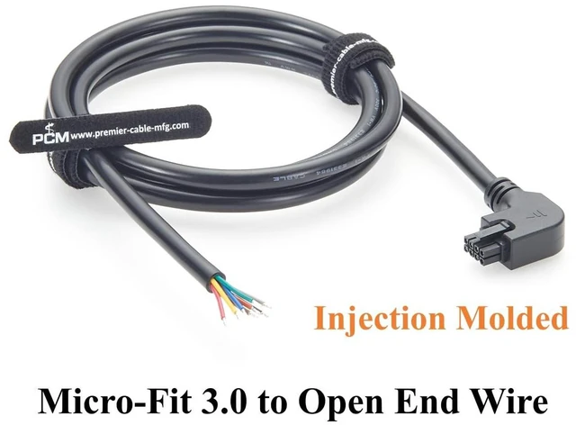 Alt view image 7 of 7 - Right Angle Micro Fit 3.0mm 8 Pin Female Housing Power Signal Cable 90 Degree Micro-Fit Connector Harness for Custom Wiring, Embedded Systems (Right, 1.5M)
