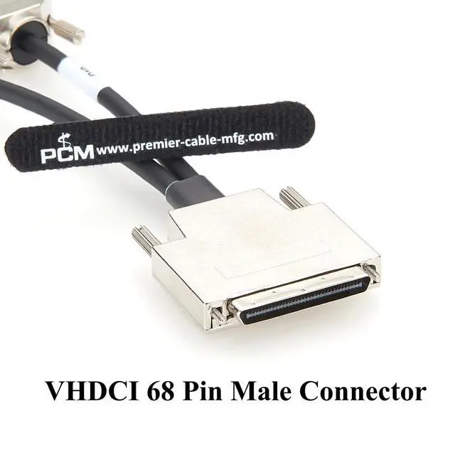Alt view image 2 of 7 - VHDCI 68 Pin Male to Dual DB9 Female Vehicle Harness Breakout Cable for NVIDIA Drive AGX Thor VH1 VH2, ADAS, ECU (15cm/0.5FT)