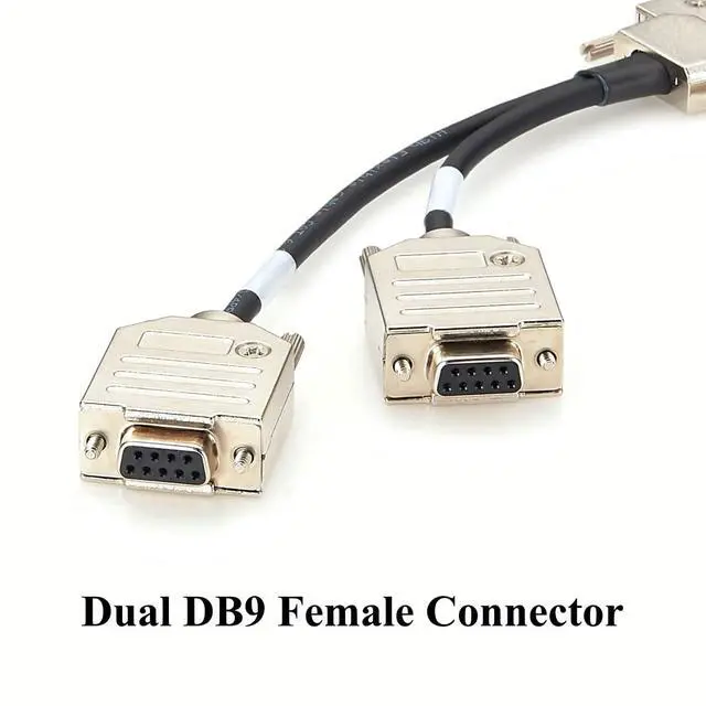 Alt view image 3 of 7 - VHDCI 68 Pin Male to Dual DB9 Female Vehicle Harness Breakout Cable for NVIDIA Drive AGX Thor VH1 VH2, ADAS, ECU (15cm/0.5FT)
