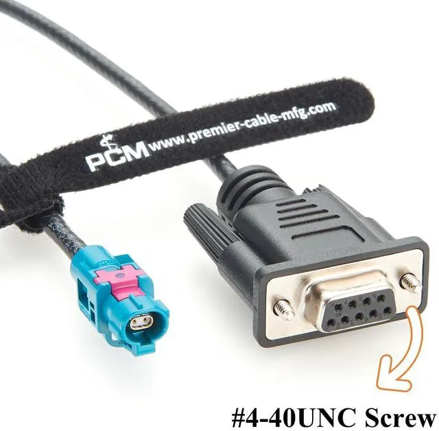 Alt view image 4 of 6 - Original Rosenberger E6K10A-1CAZ5-Z H-MTD Female to DB9 RS232 Female Cable 100/1000Base-T1 Automotive Ethernet Diagnostic Cable for CAN Bus, ECU Testing, OBD-II Interface(0.62m)