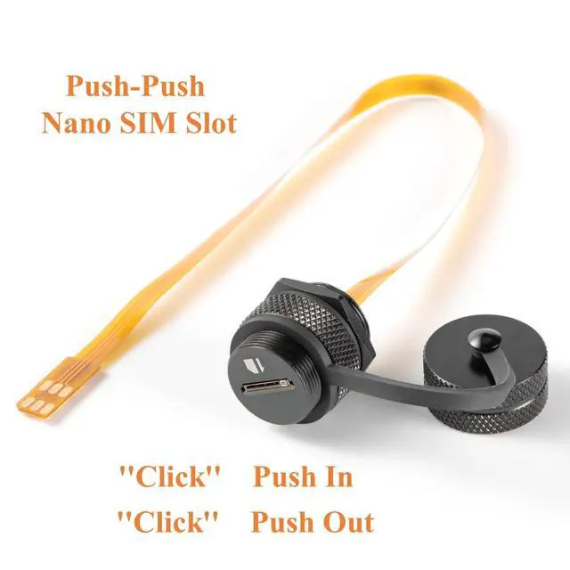 Alt view image 4 of 6 - Outdoor IP67 Nano SIM Card Extension Cable Panel Mount Male to Female Flex Extender FPC Waterproof Cable Nano SIM Flat Adapter Cord for 4G/LTE, 5G, GPS, Remote Gateway, IoT, Routers(0.2M)