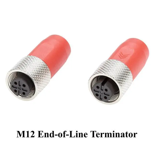 Alt view image 5 of 6 - CC-Link M12 A-Code 4 Pin Female Terminator 110 Ohm 1/4W M12 Plug End Termination Resistor Fieldbus Industrial Terminator for PLC, Servo Drives, Robotics Automation Systems (Female)