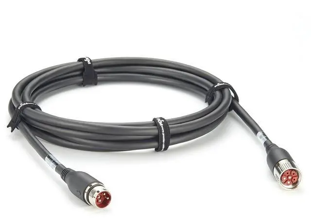 Main image of M23 3 Pin Male to Female Power Extension Cable IP67 Waterproof Industrial M23 Circular Connector for Servo Motor, Robotics, CNC Machine (Straight, 2M/6.6FT)