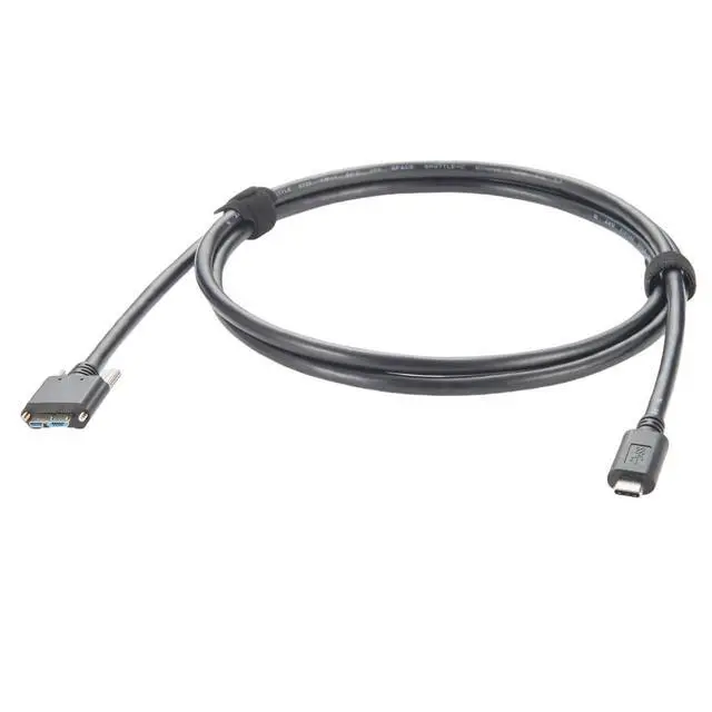 Alt view image 3 of 6 - Screw Locking Panel Mount USB C to Micro USB 3.0 Cable USB3.1 Gen2.2 Type C to Micro B Cord for Machine Vision Industrial Camera Hard Disk Image Transmission (4.8M/16FT)