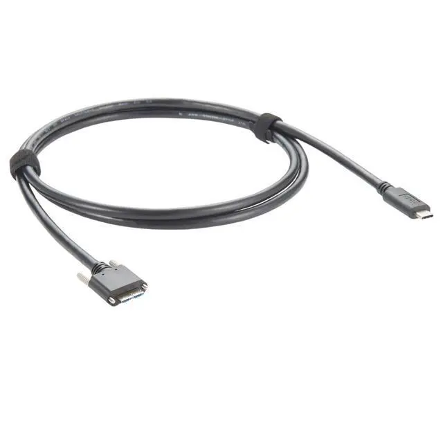 Alt view image 4 of 6 - Screw Locking Panel Mount USB C to Micro USB 3.0 Cable USB3.1 Gen2.2 Type C to Micro B Cord for Machine Vision Industrial Camera Hard Disk Image Transmission (4.8M/16FT)