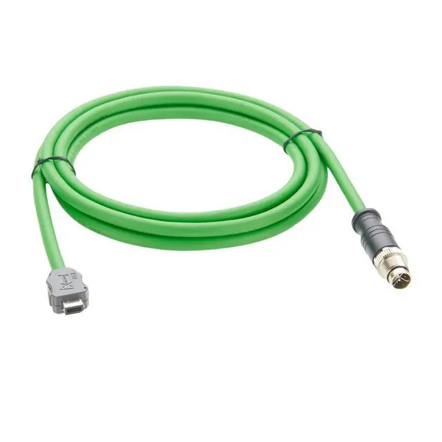 Alt view image 6 of 7 - IX40G-B-10S-CV(7.0) IX B Key to M12 8Pin X-Code Male Cable 10Gbps Shielded Industrial Cat6A Ethernet GigE Vision Camera Cable for Machine Vision Robotic PLC Factory Automation(2M/6.6FT) (Male)